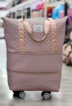 Carry-On Uniwersalne Koło Wielofunkcyjne Wielowarstwowe Rozszerzenie Business Grid Pattern Travel Duffel Bag