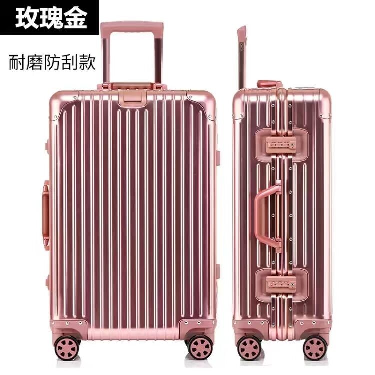 Wszystkie aluminium-magnezu stopu podróżny walizka biznesowa bagaż rowerowy na kółkach wózek bagaż przewozowy kabina