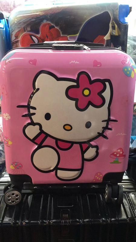 Logo Niestandardowy 18 cali Nowy Cartoon Boarding Case Dzieci Uniwersalny Koło Trolley Case Anime Bagaż Dzieci bagaż