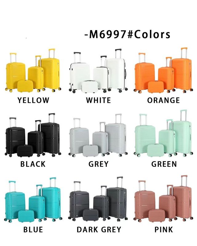 Wysokiej jakości zestaw bagażu na dwóch kołach z zamkiem TSA Silent Spinner z PP Travel Mute Wheels