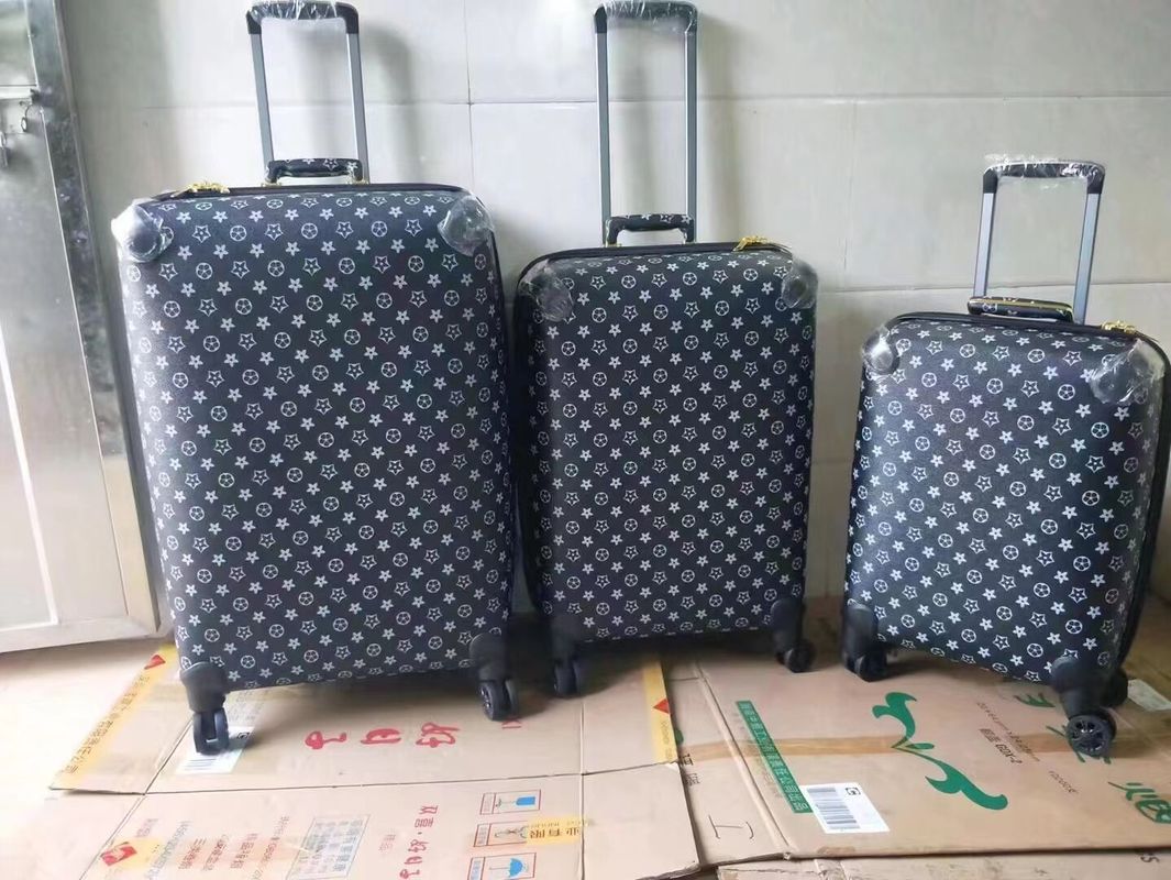 Fabryka Custom OEM skóra hurtowa wysokiej jakości aluminium ramy stopu wózka walizka luksusowe bagaże zestawy