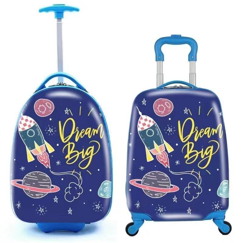 Gorąca sprzedaż 4 Koła Spinner Bagaż dzieci podróż torba trolejburowa torba szkolna plastikowa walizka przechowywanie