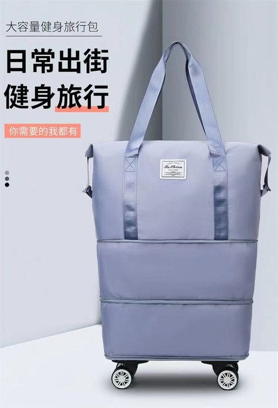 Zkładany worek z kółkami wodoodporny na ramię do użytku zewnętrznego worki podróżne duffel składany worek podróżny