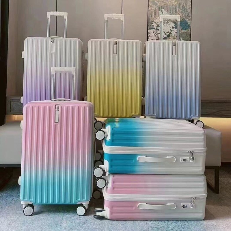 Gorąca sprzedaż hurtowa Kolorystyczny ABS+PC Zestaw bagażu z walizką
