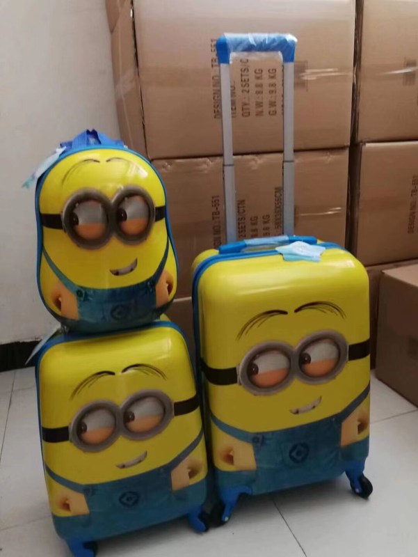 ABS Hard Shell Stock Carry On Kids / Children Trolley Case Walizka Walizka podróżowa Zawierająca bagaż