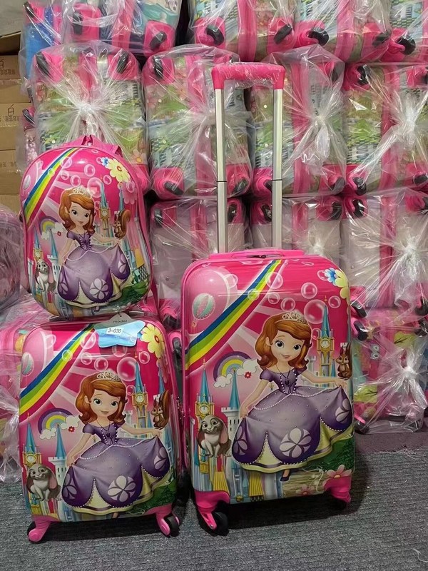 Sprzedaż hurtowa dobra cena rysunek 12 16 20 cali ABS dziecięcy bagaż na wózku