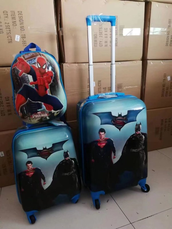 Dzieci bagaż torebki kreskówki hurtowe Unisex styl Spinner Walizka zewnętrzna dla dzieci