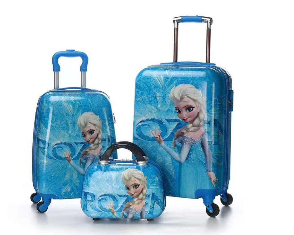 Fabryka OEM Przejrzysty Jasny Niestandardowy Design Czarnoksiężnik Animal Design ABS PC Travel Suitcase Bags Kids Suitcase Luggage