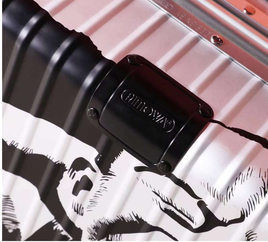 3 sztuk Personalized Travel Trolley Bagaż ABS PC Kołowy Personalized Design Print Bagaż Set