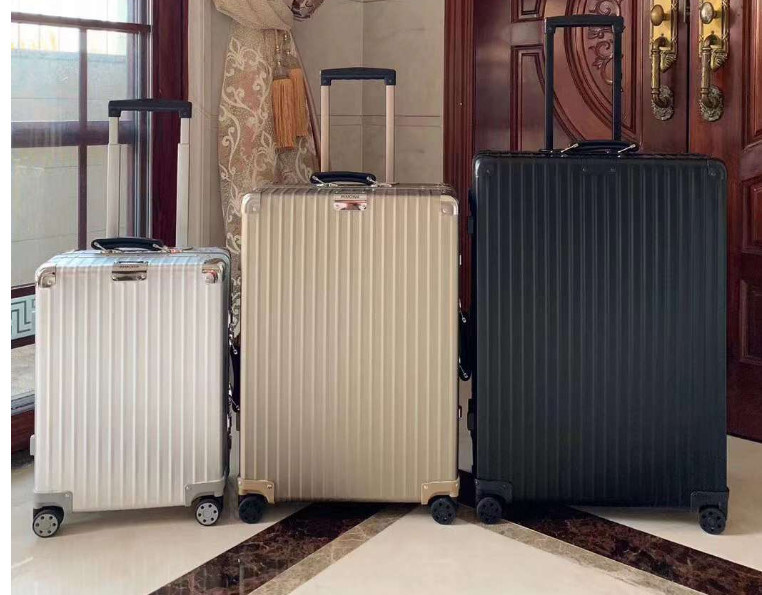 Gorąca sprzedaż Cały aluminium magnezu stop Vintage bagaż podróżny Unisex Carry TSA Custom Lock Walizka Koła obrotowe Manufa