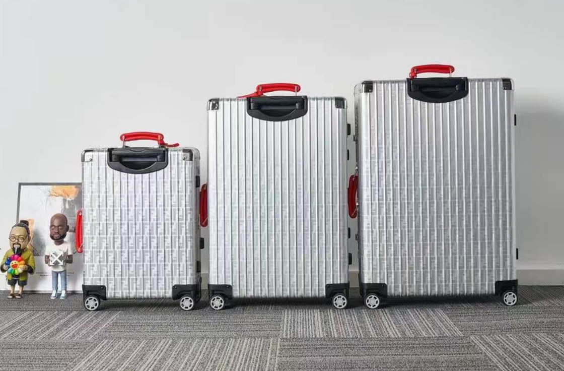 Chińskie rynki internetowe Wszystkie aluminium stopu oryginalnego odporny na zużycie podróżny wózek skrzynia marka bagaż podróżny zestawy luksusowe