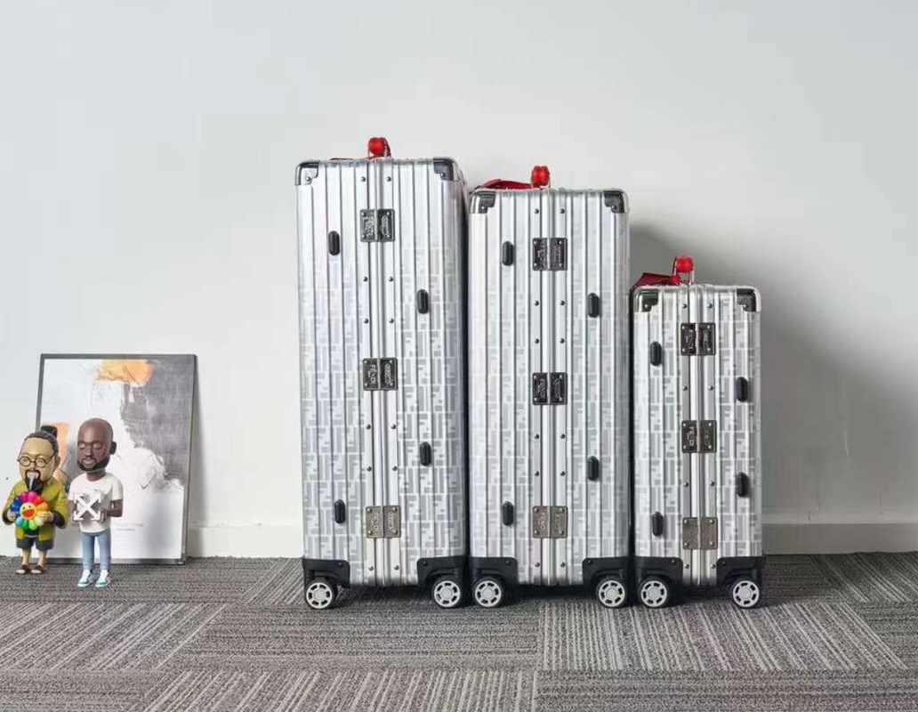 Chińskie rynki internetowe Wszystkie aluminium stopu oryginalnego odporny na zużycie podróżny wózek skrzynia marka bagaż podróżny zestawy luksusowe