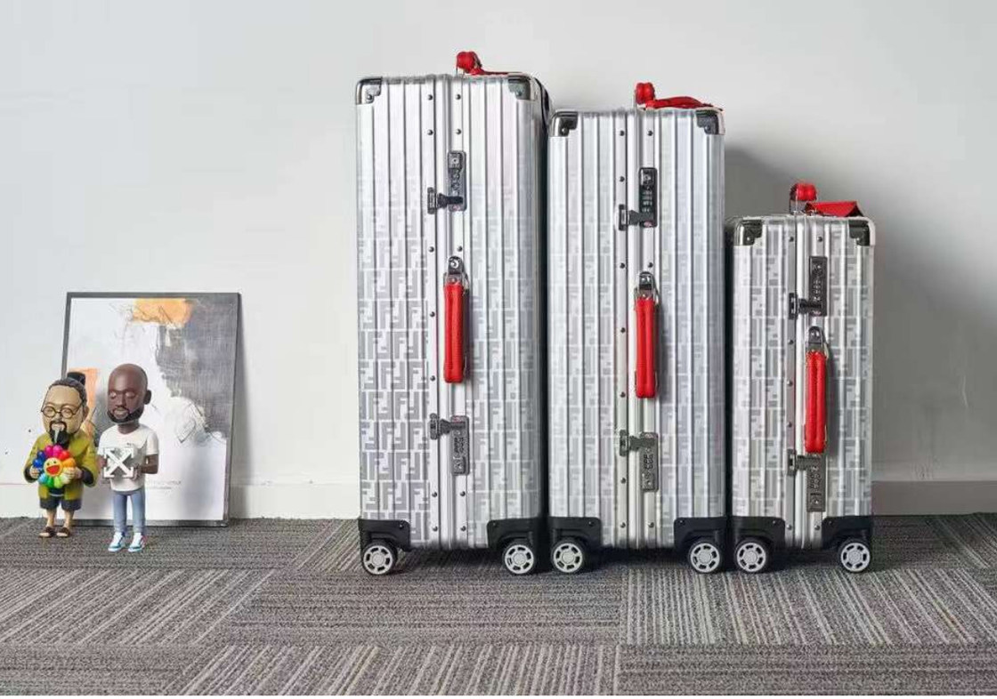 Chińskie rynki internetowe Wszystkie aluminium stopu oryginalnego odporny na zużycie podróżny wózek skrzynia marka bagaż podróżny zestawy luksusowe