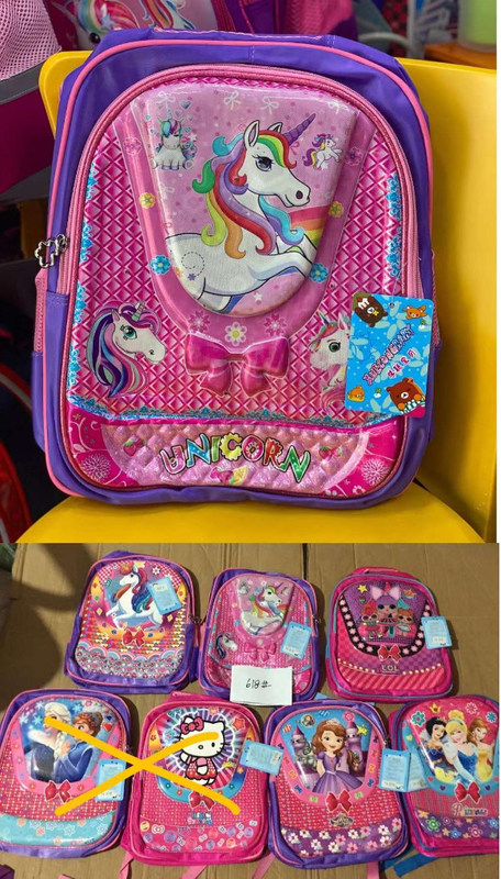 3D Cute Unicorn Kids Backpack 2PC Set z Pudełkiem do Ołówków dla Dziewcząt i Chłopców Torba Książkowa Gorąca sprzedaż Nowy Mochila