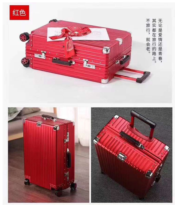 Guangzhou Supplier'S Unisex Aluminium Magnesium Alloy Walizka duża bagaż z metalowym uchwytem i pojemnikiem dostaw