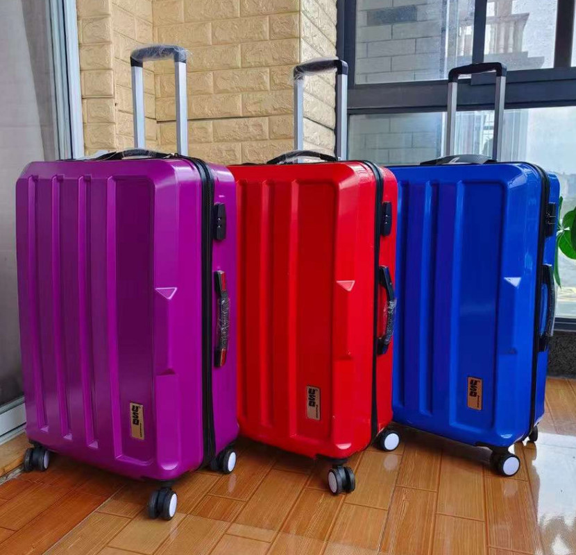 Niestandardowy miękki uchwyt odporny na zużycie ABS PC bagaż podróżny wózek walizkowy walizka bagaż biznesowy zestaw z zamkiem