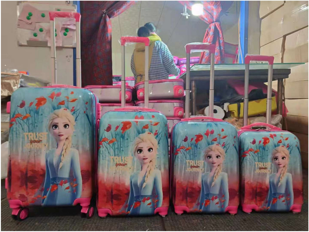 Koła Dzieci Dzieci Trolley Set 1618//20/22 cali Dzieci Kołowy Bagaż Set Cool Skóra