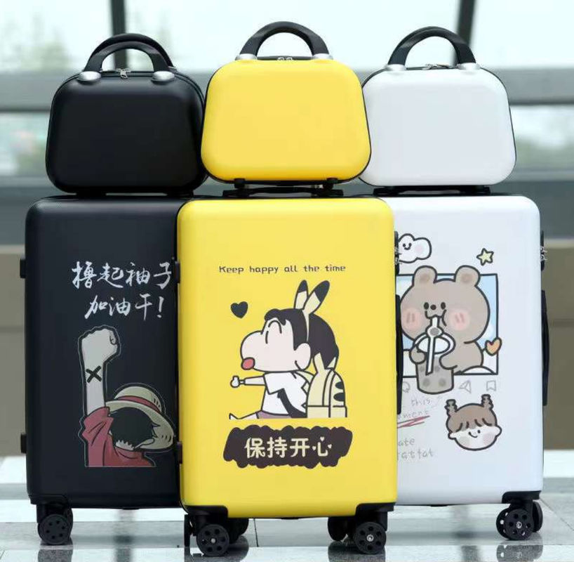 4 koła Logo na zamówienie DIY Creative Print Travel Baggage Spinner Kabina ABS PC Trolley Carry On Custom Logo Walizki