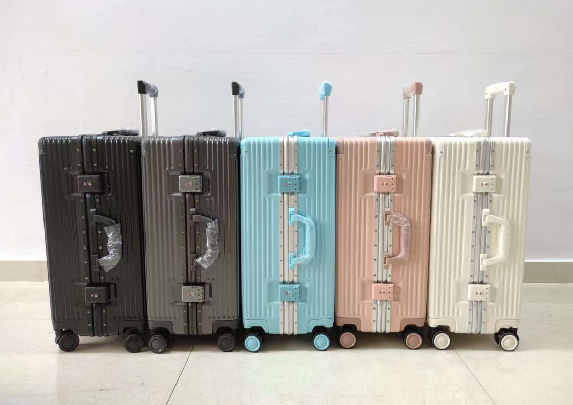 Pojazd służbowy bagaż 20 24-calowy przenośny ABS Unisex Aluminium ramki walizki