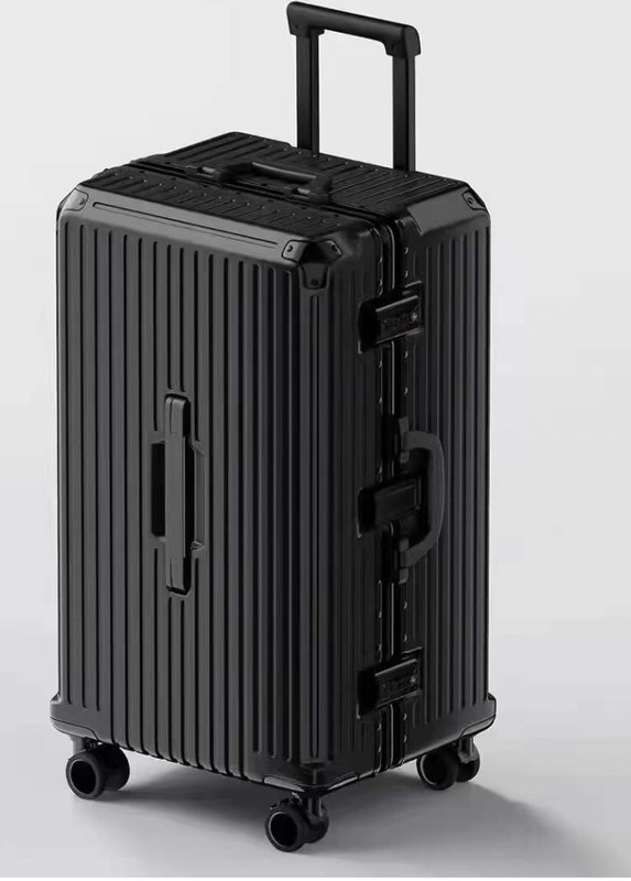 Nowy przyjście Vintage Wielofunkcyjny Abs Aluminiowy Bagaż Twarda Strona Koferek Pojazd Bagaż Walizka z uchwytem do kubka