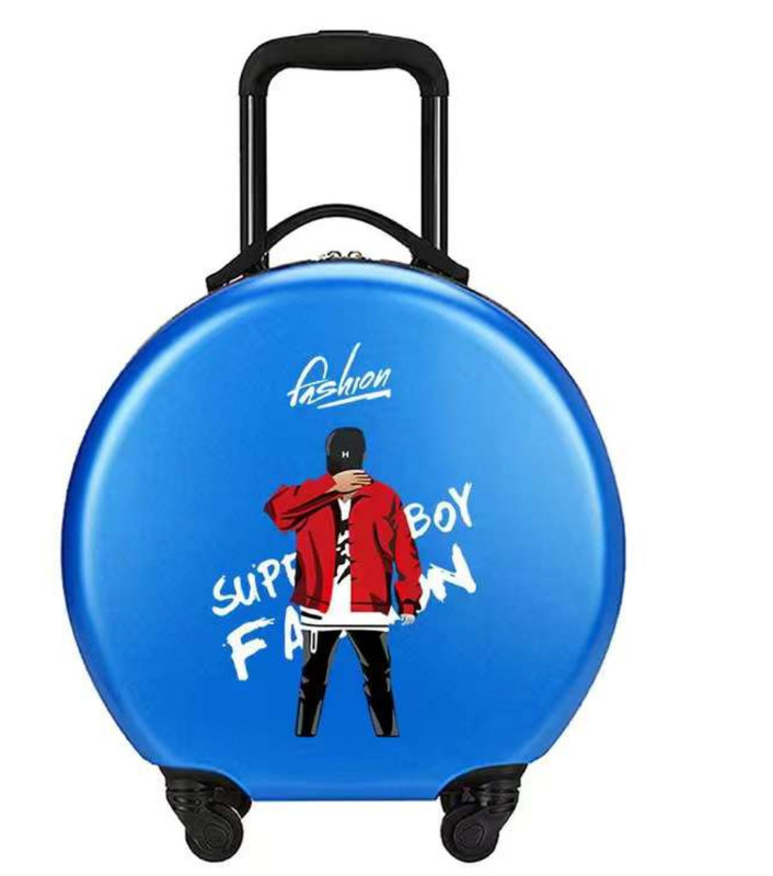 Płaska powierzchnia OEM wzór design dzieci walizka biały ABS tanie walizki dla dzieci z uchwytem i kółkami